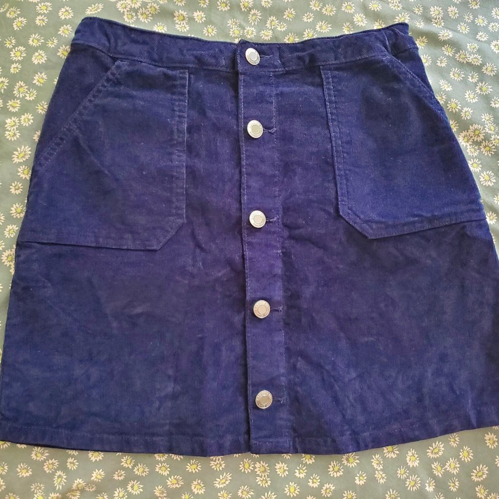 Land's End navy skirt